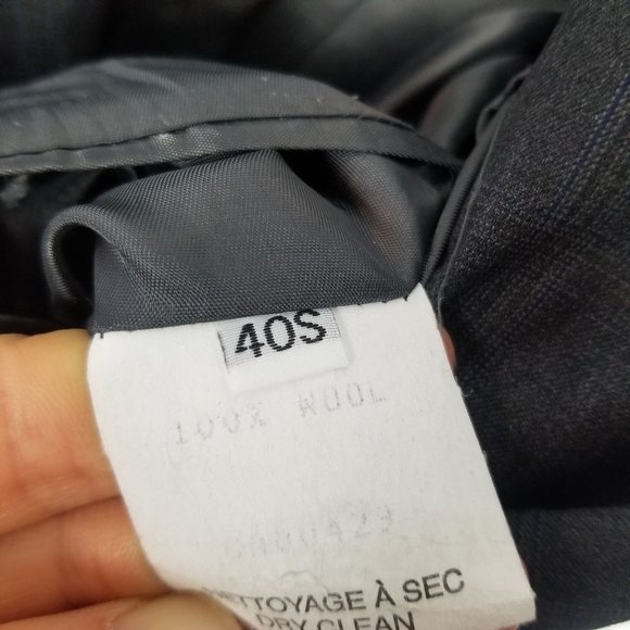 Peter Millar Mens 40S Gray Plaid Long Sleeves Wool 2-Piece Blazer Suit Set - Picture 5 of 14